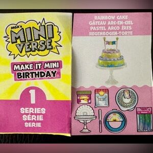 Rainbow cake birthday series
Miniverse make it mini bday party celebration
